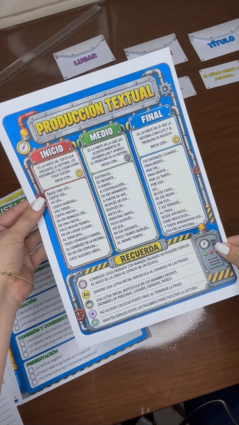 Hoja de conectores para introducción, desarrollo y cierre